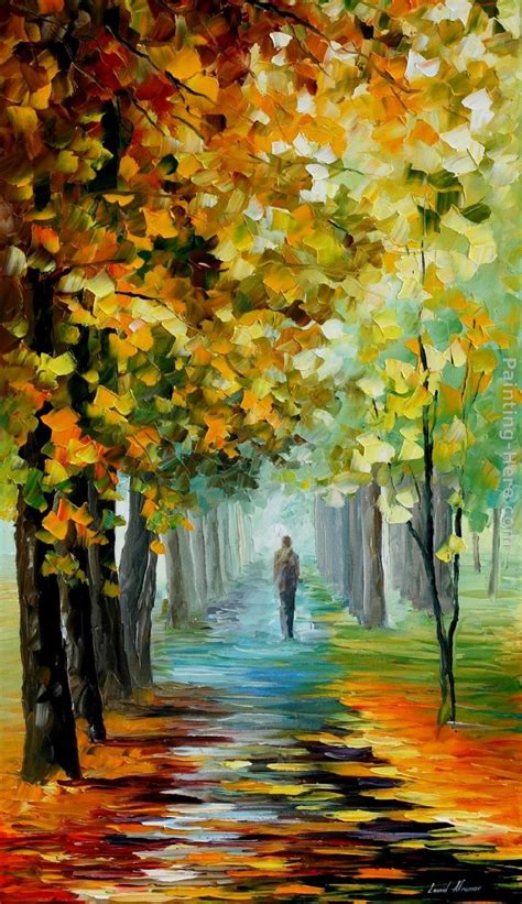 Leonid Afremov The Music Of The Fall Painting Anysize 50 Off