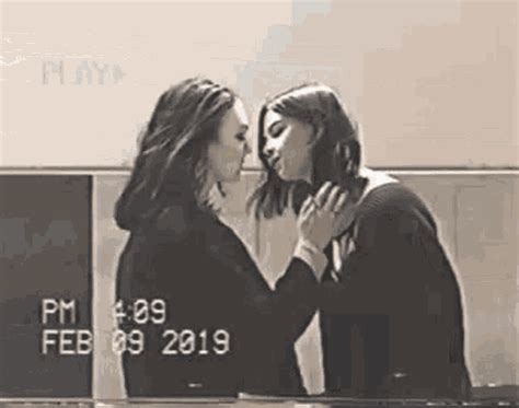 Lesbian Kiss GIF Lesbian Kiss Subway Discover Share GIFs