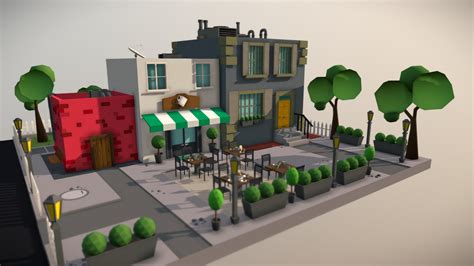 Low Poly City Square 3d Model By Ralphswh C4fcccd Sketchfab