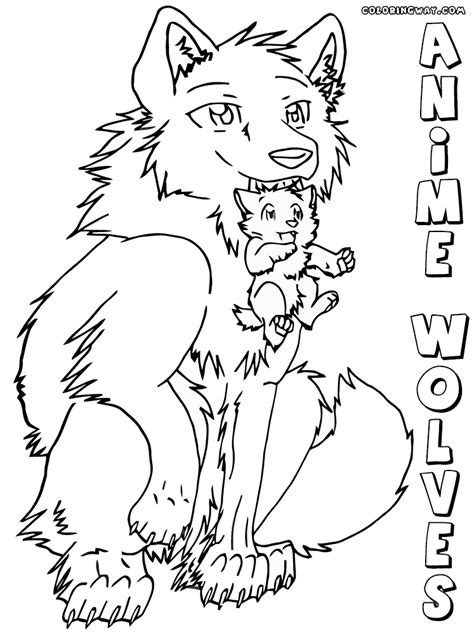 Anime wolf coloring pages | Coloring pages to download and print