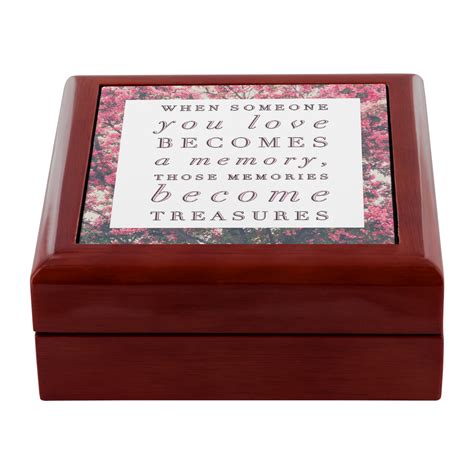 Quote Keepsake Memory Box Quote Jewelry Box Loss Loved One Ts