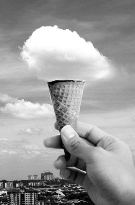 Photography Black And White Sky Vintage Clouds Dreamy Bandw Ice Cream