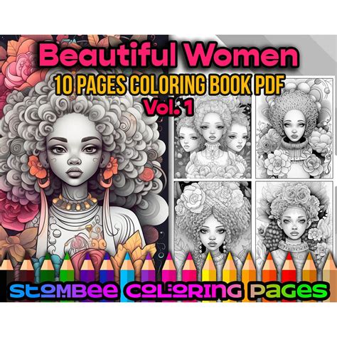 Adult Coloring Pages Beautiful Women Grayscale Woman Coloring Book Pdf