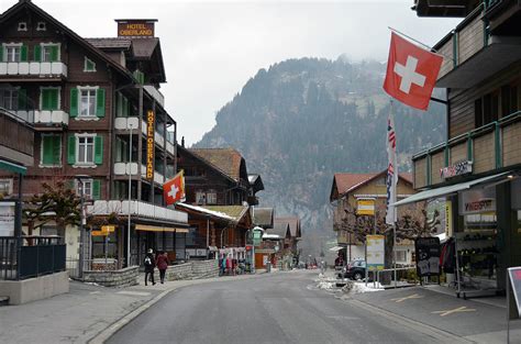 Swiss Flags Hotel Oberland Lauterbrunnen Switzerland Jungfrau