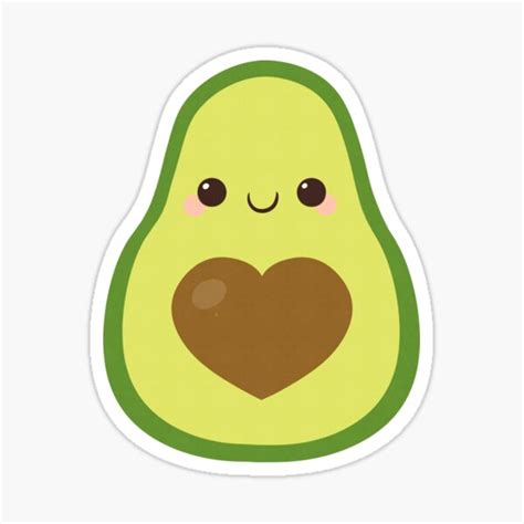 Avocado Sticker For Sale By Nozuki Redbubble