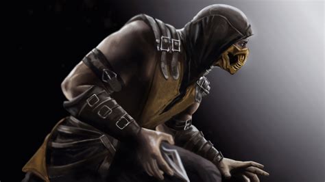 Scorpion Mortal Kombat X Art K Wallpaper HD Games Wallpapers K