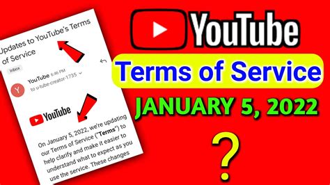 Updates To Youtubes Terms Of Service January 5 2022 Youtubes Terms