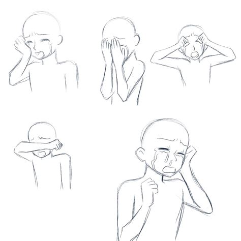 Crying Poses By Yesi Chan On Deviantart