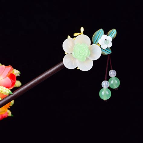 Flower Cherry Blossom Japanese Hair Pin Minimalist Hair Stick Etsy