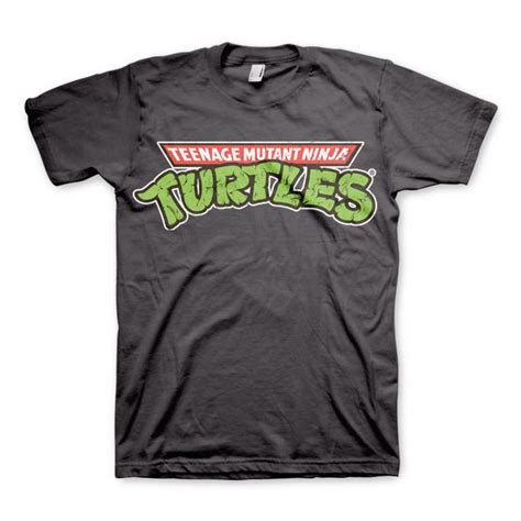 Teenage Mutant Ninja Turtles Classic Logo Grey T Shirt Geek Shirts
