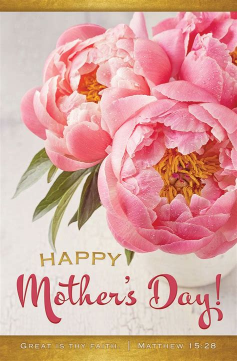 Church Bulletin 11 Mothers Day Happy Mothers Day Pack Of 100