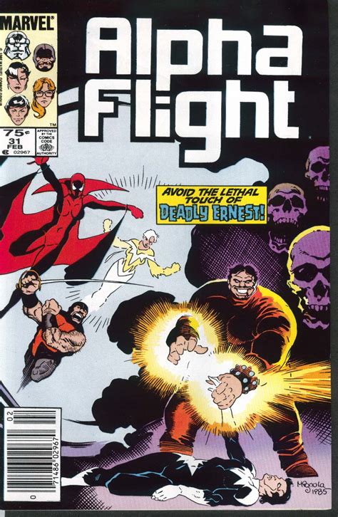 Alpha Flight 31 Marvel Comic Book 2 1986