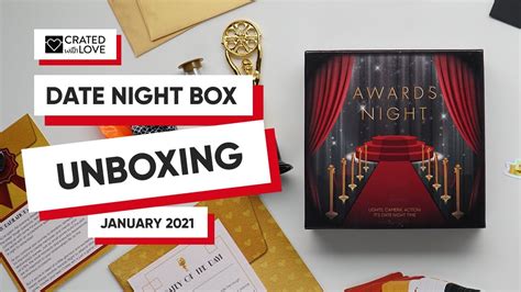 Crated With Love Date Night Unboxing January 2021 Awards Night