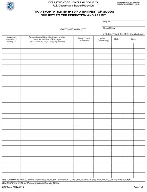 It is an offence for a landlord/property manager or owner to request or obtain your signature on a bond claim form that does not show how the bond is to be divided. CBP Form 7512A Download Fillable PDF or Fill Online ...