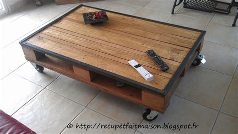 Cette table basse est une des pièces de la ligne « factory ». Récup et fait maison : Table basse en palette