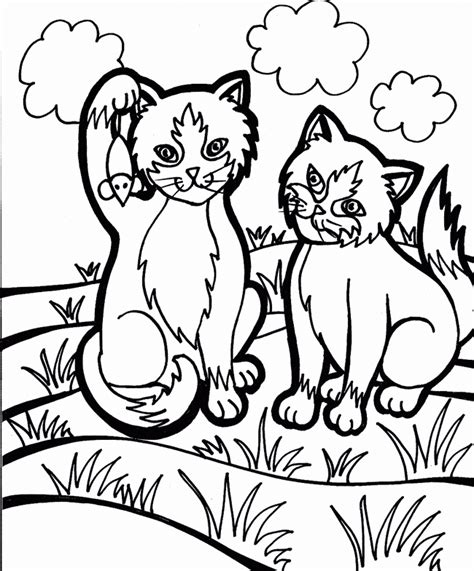 Cat coloring page - Cat free printable coloring pages animals