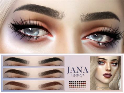 The Sims Resource Jana Eyebrows N134 By Pralinesims Sims 4 Downloads