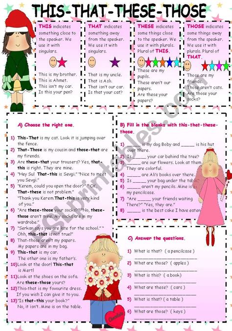English worksheets: THIS-THAT-THESE-THOSE