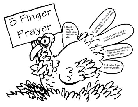 Pin this coloring page on pinterest! Faith, Family, & Fun 4 Kids: 5 Finger Prayer