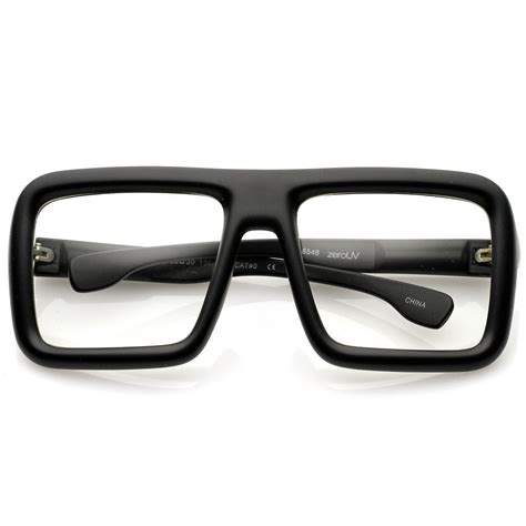 Oversize Bold Thick Frame Clear Lens Square Eyeglasses 58mm Armações