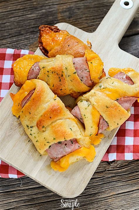 Ham And Cheddar Crescent Roll Ups Recipes Simple
