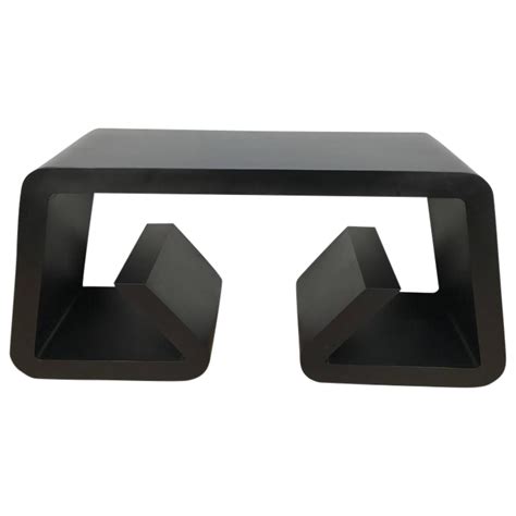 Black Lacquered Scroll Console Table on Chairish.com | Console table, Table, Console