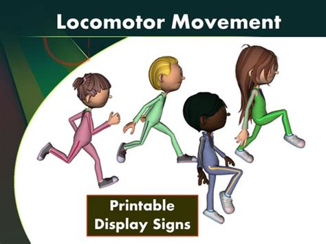 Locomotor Movement Printable Display Signs Capnpetespowerpe