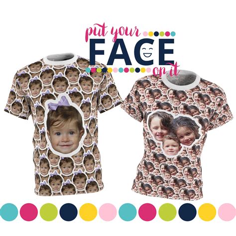 Personalized Custom Face Shirt T Put Your Face On It Custom Photo