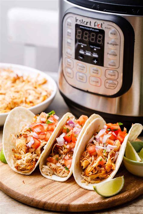 Maybe you would like to learn more about one of these? 7-Ingredient Instant Pot Shredded Chicken Tacos - Miss Wish