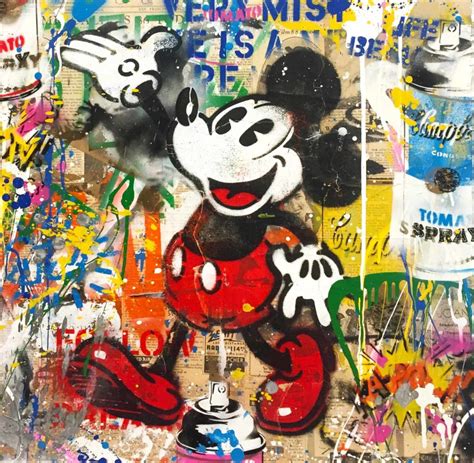 Mr Brainwash Mickey 22 X 22 Denis Bloch Fine Art Gallery Beverly