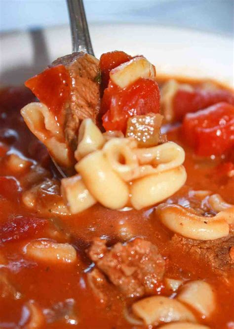 Instant Pot Tomato Beef Soup With Pasta Gluten Free Kiss Gluten Goodbye