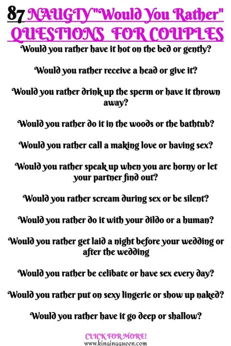 Would You Rather Questions For Couples To Liven Up Your Date