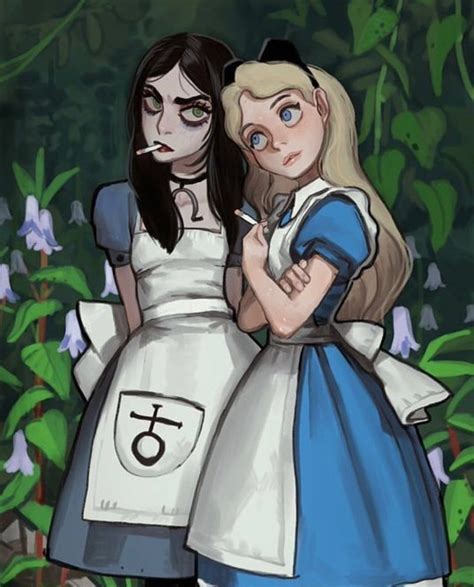 Alice Madness Returns Meets Alice In Wonderland Crossover Art