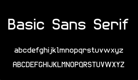 Basic Sans Serif 7 Free Font