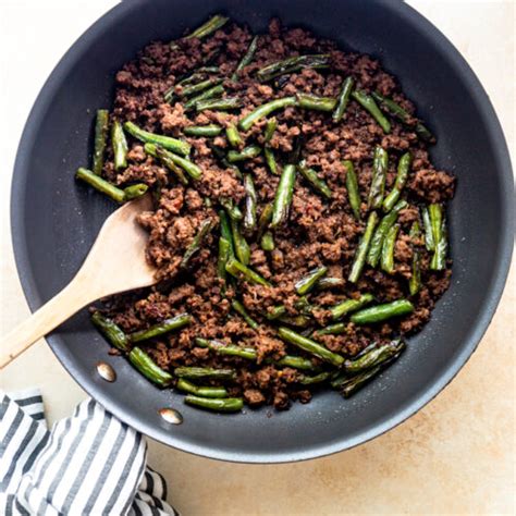 Green Bean And Ground Beef Stir Fry Fox And Briar