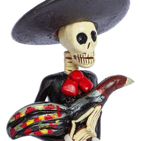 Unicef Market Mexican Folk Art Skeletal Cowboy Sculpture Charro Catrin