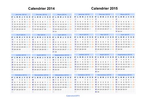 Calendrier 2014 2015 à Imprimer Gratuit En Pdf Et Excel