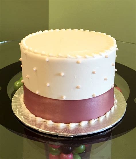 Sugar Pearl Ribbon Layer Cake Classy Girl Cupcakes