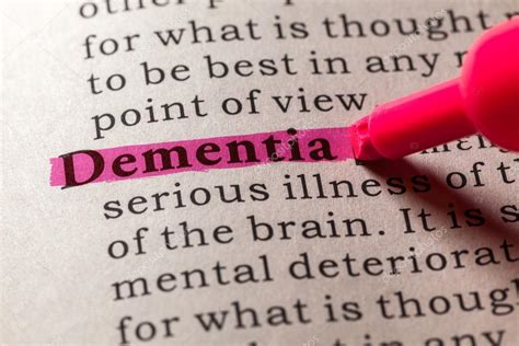 Definition Of The Word Dementia Stock Photo By ©devon 91733278