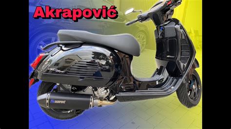 Vespa GTS 300 Hpe Akrapovic Auspuff Umbau Teil 4 2020 YouTube