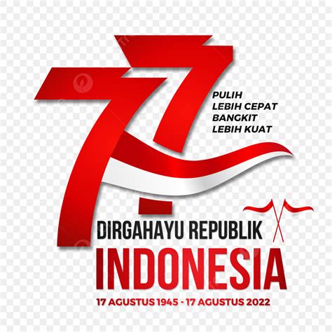 Hut Ri White Transparent Logo Hut Ri Ke Dirgahayu Republik Indonesia Hut Ri