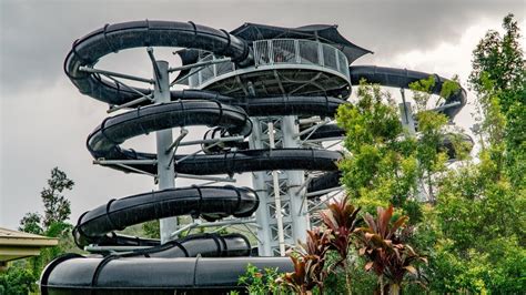 Wet N Wild Gold Coast Black Hole Water Slides Pov Youtube