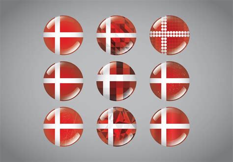 Button Pins Deense Vlag Download Free Vectors Vector Bestanden Ontwerpen Templates