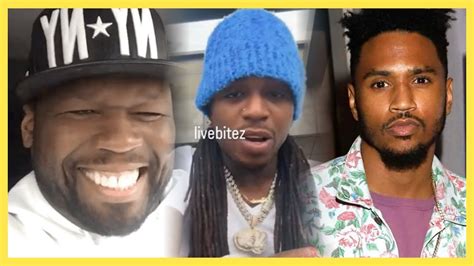 50 Cent Laughs At Jacquees And Trey Songz Fighting In Dubai YouTube