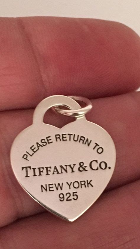 Gorgeous Authentic Tiffany And Co Sterling Silver Heart Please Return To