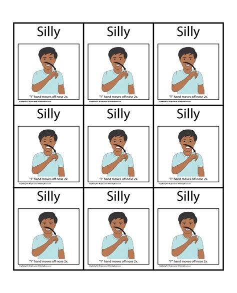 Wall Chart Book 12 Signs For Emotions Asl Teaching Resources