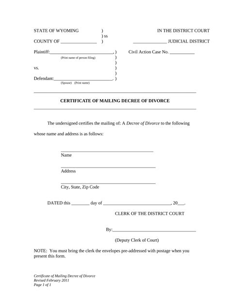 Certificate Divorce Decree Form Fill Out And Sign Printable Pdf Template Airslate Signnow