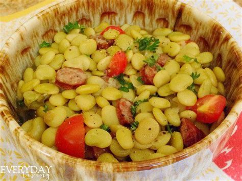 Lima Beans And Smoked Sausage Eat Your Beans Everyday Living