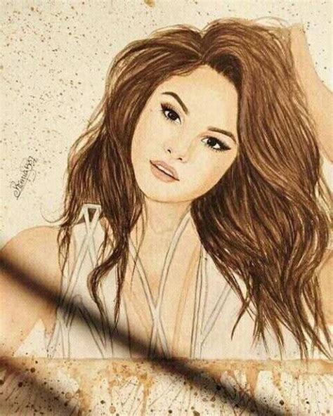 Selena Gomez Drawing Selena Gomez Drawing Celebrity Drawings