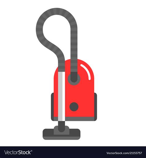Red Vacuum Cleaner Royalty Free Vector Image Vectorstock